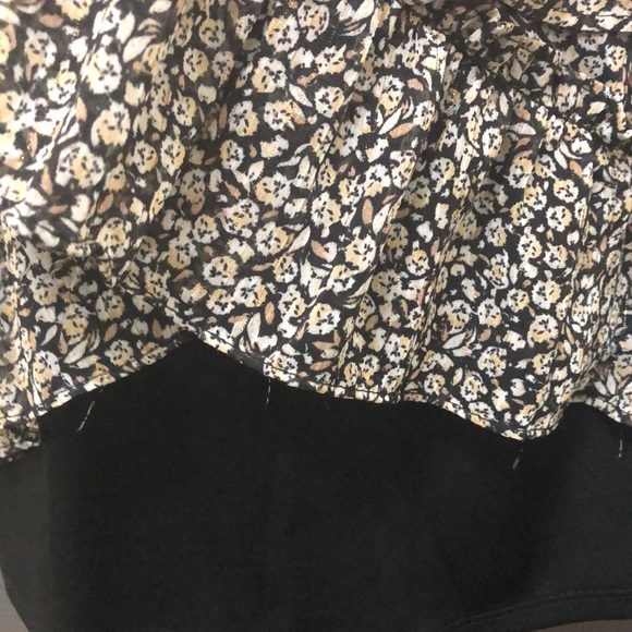 MSK Womens Metallic Floral Mini Halter Ruffle Tiered Dress - Picture 6 of 11